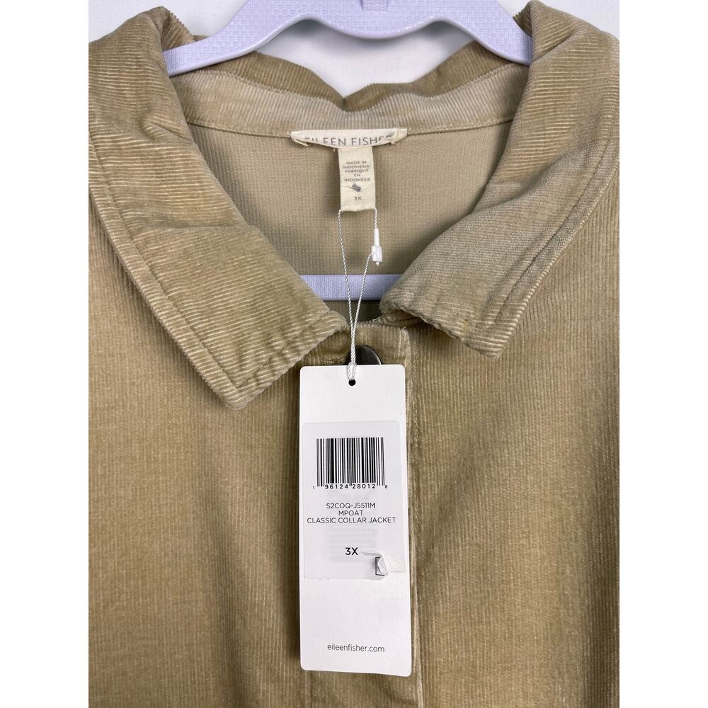 NWT Eileen Fisher Classic Collar Corduroy Jacket 3X - Picture 4 of 7